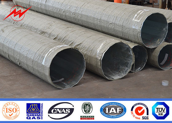 Poligon 12m 14m Astm A123 Galvanizli Çelik Boru Direk 69kv
