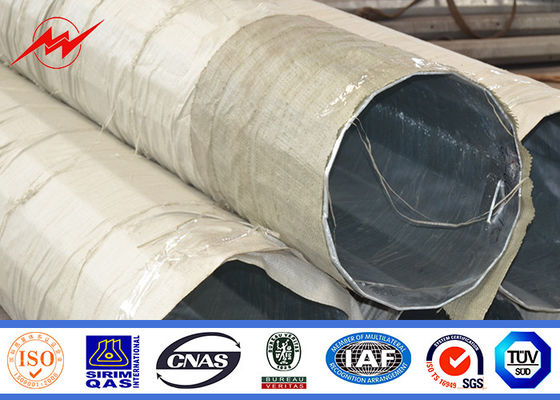 İletim için 60ft 65ft Bitüm Gömme Tipi Galvanizli Çelik Boru Kutbu