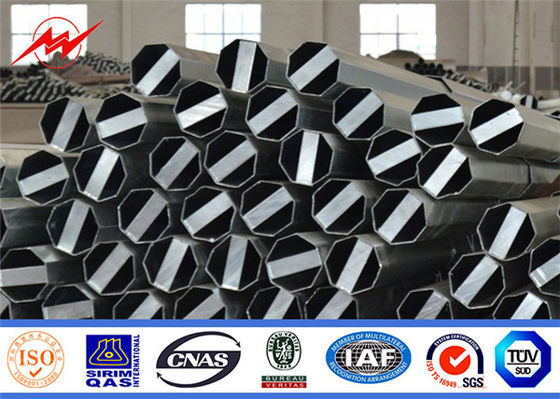 Q235 Q345 Dağıtım Hattı 30ft Çelik Elektrik Direği