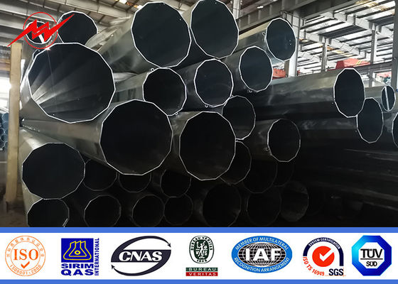 Dış Dağıtım Hattı Projesi İçin Galvanizli 16m 1200 Dan Çelik Boru Direk