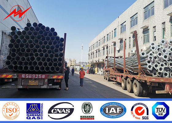Elektrik Hattı için 9 Metre 13.4kn Galvaniz Yüzey İşlem Boru Direk