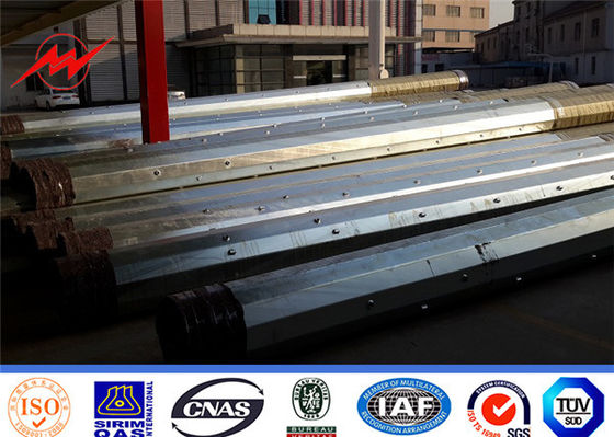 ASTM A 123 Konik Sekizgen Cctv Çelik Boru Elektrik Direği