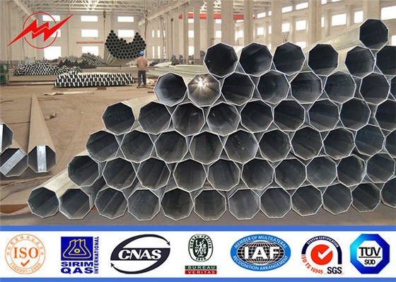 69kv Çelik Yardımcı Direkler, Sıcak Daldırma Galvanizli Güç Dağıtım Direği