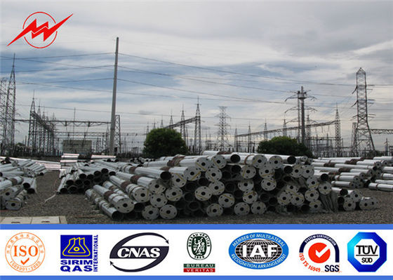 Sekizgen CCTV Galvanizli Çelik Yardımcı Direği 33kv 69kv