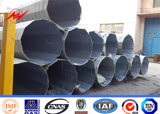 Elektrik Hattı Projesi için Galvanizli Q345 Çelik Güç Direği