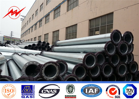 Elektrik Hattı Projesi için Galvanizli Q345 Çelik Güç Direği