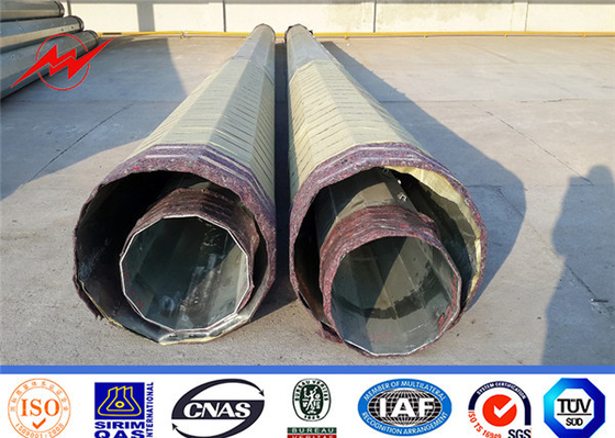 Elektrik Hattı Projesi için Galvanizli Q345 Çelik Güç Direği