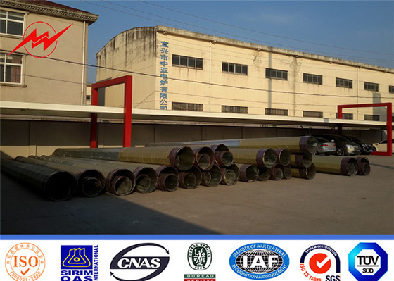 OEM Galvanizli Yuvarlak Elektrik Çelik direği Elektrik Yuvarlak Sıcak Dip