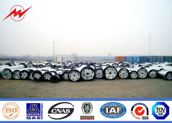 Galvanizli elektrikli çelik güç direği 110kv 132kv 230kv iletim hattı