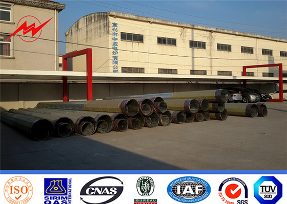 Galvanizli 86um Çelik Elektrik Direği Dış Mekan Elektrik İletim Hattı
