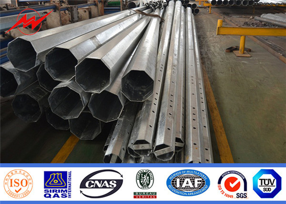 Sıcak Dip Galvanizli Güç Dağıtım direği Elektrikli Çelik 35FT 40Ft