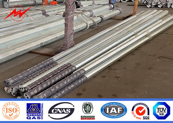 Özel gereksinimler için sıcak dip galvanize elektrikli güç direği ve herhangi bir renkte