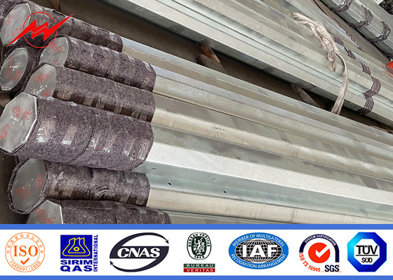 Sıcak Dip Galvanize Elektrik Gücü Kutbu Kaydırma Eklem veya Flange Bağlı 110 KV 220 KV