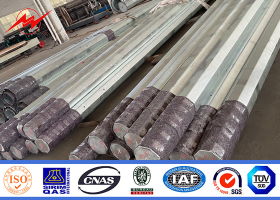 ASTM A 123 Çelik direği 10m 11.8m 13m 14m 20m 5-50KN İnşaat için