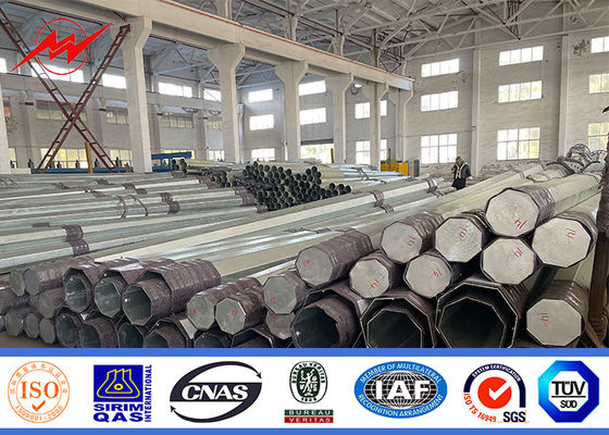 11KV 38KV Elektrik Direği Galvanizli Sekizgen Yardımcı Direkler