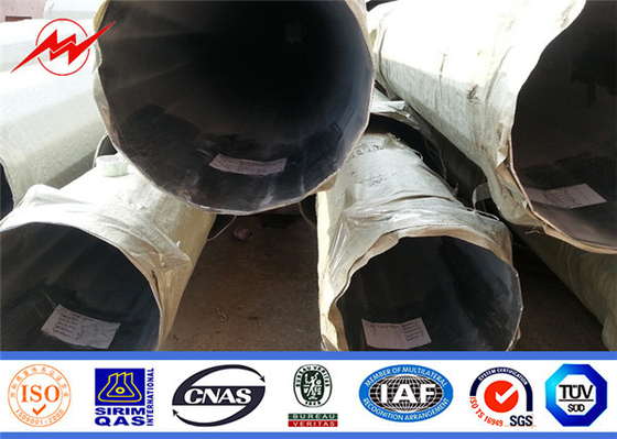 40ft Galvanizli Çelik Yardımcı Direği Sıcak Daldırma Elektrik Enerji İletim Hattı