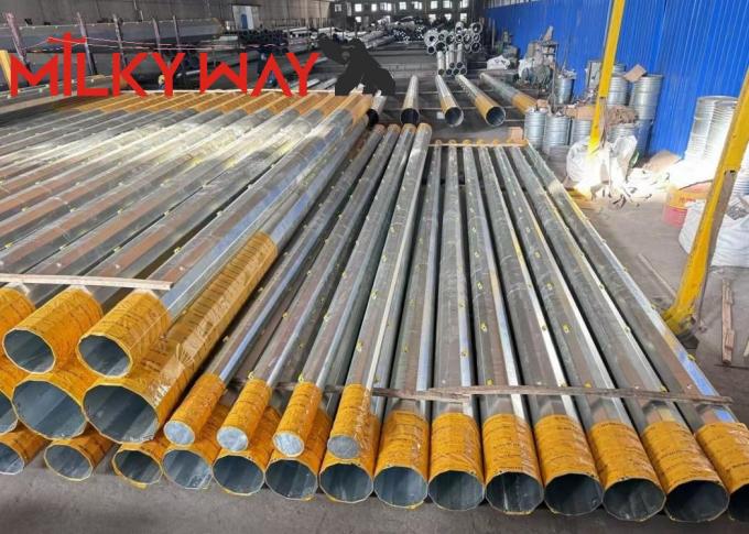 27.5m 32m Galvanizli Çelik Kutup Sağlam ve korozyona dayanıklı yapılar için tercih edilen seçim 0